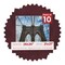 Dark Red Suede Mat Board for 26x26 Frames - Fits 21x21 Photos